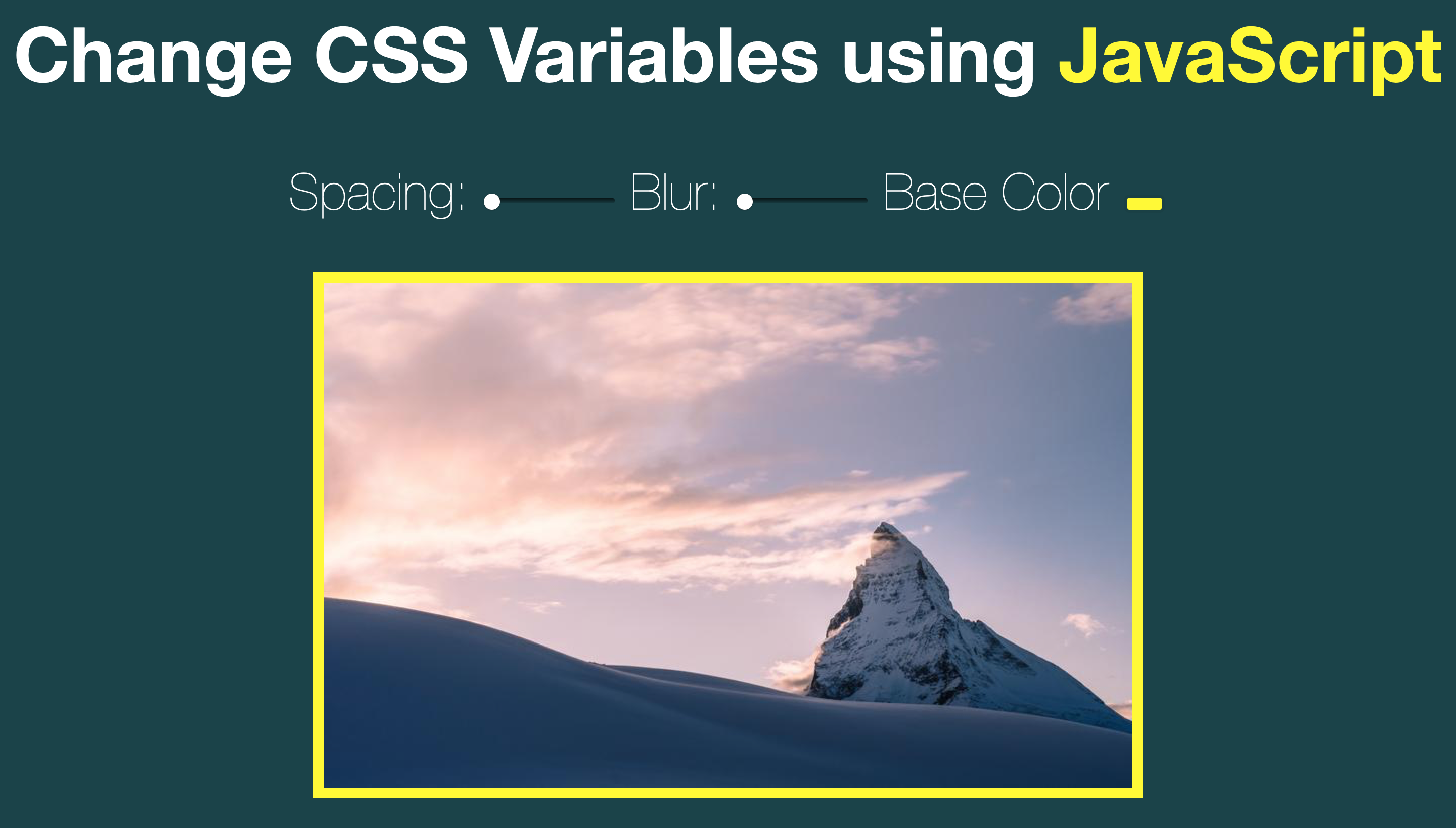 CSS Variable Update with JavaScript